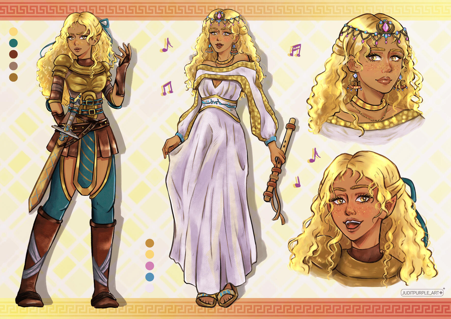 2D Character sheet commission