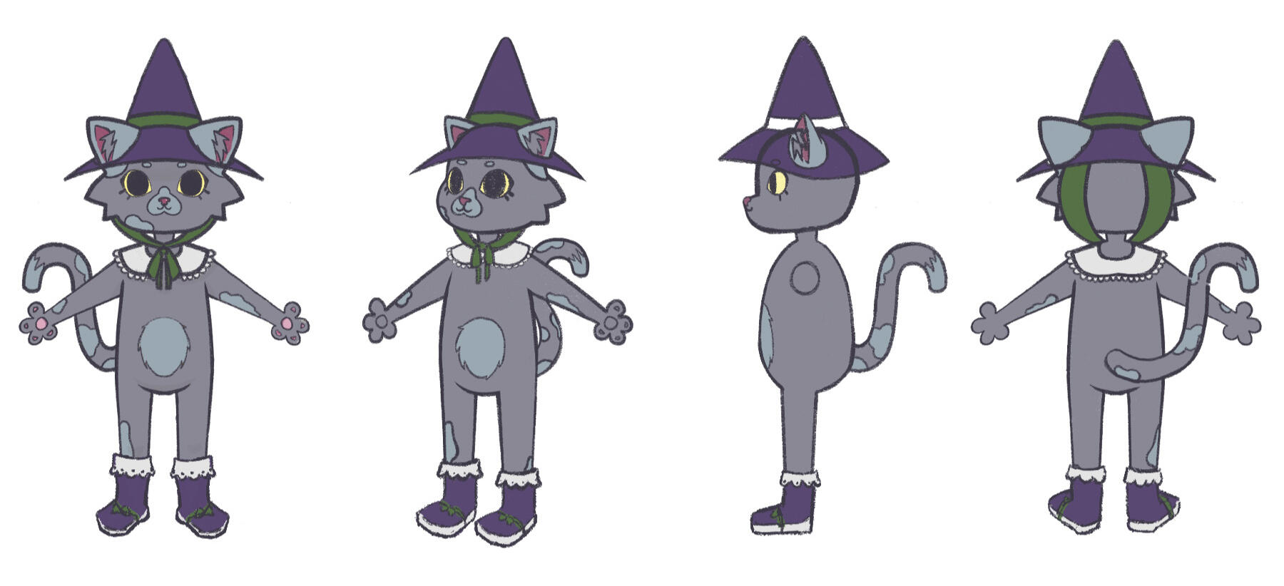 Design turnaround character "Katya" by my mate "Dino/Paula"