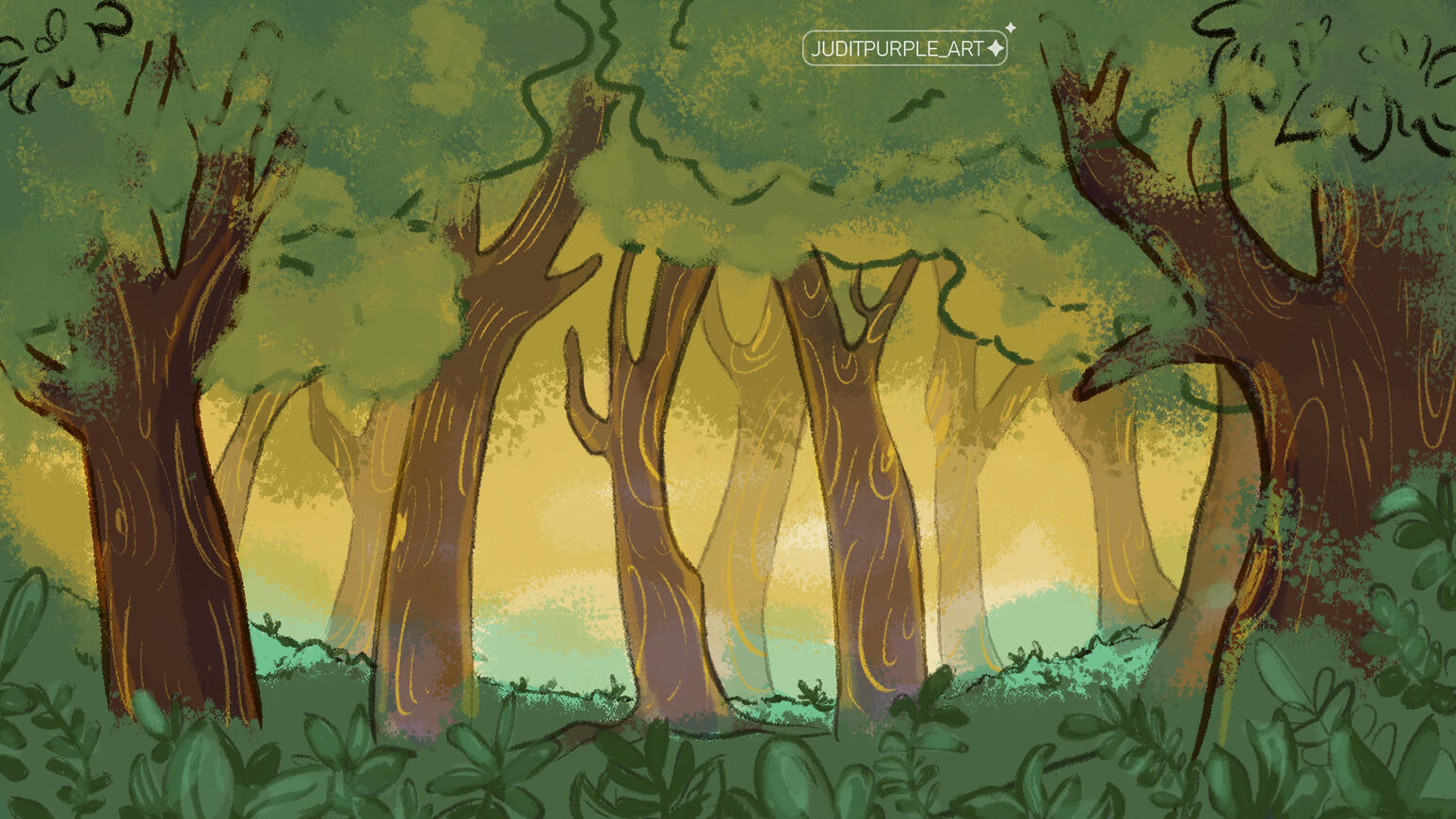 Forest illustration. Forest illustration.